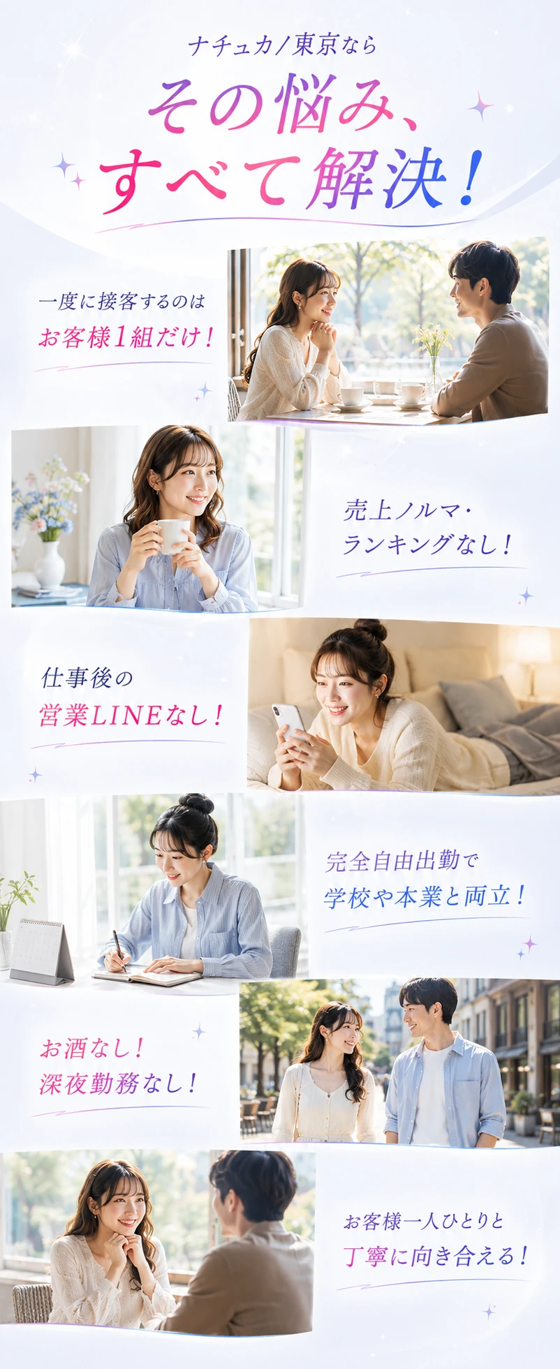 今の接客の働き方に関するお悩み