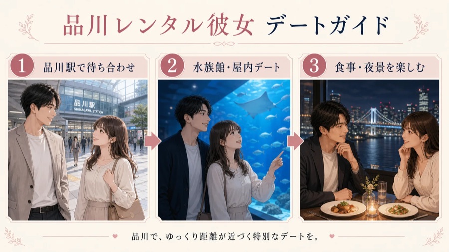 品川で楽しむ水族館・食事・夜景デート