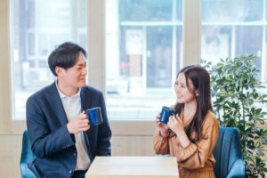 カフェで会話