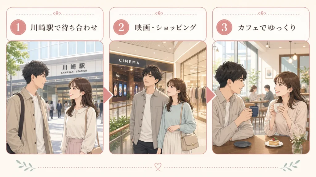 川崎でレンタル彼女を利用するには？料金・待ち合わせ・屋内デート