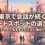 東京で会話が続きやすいデートスポットのイメージ